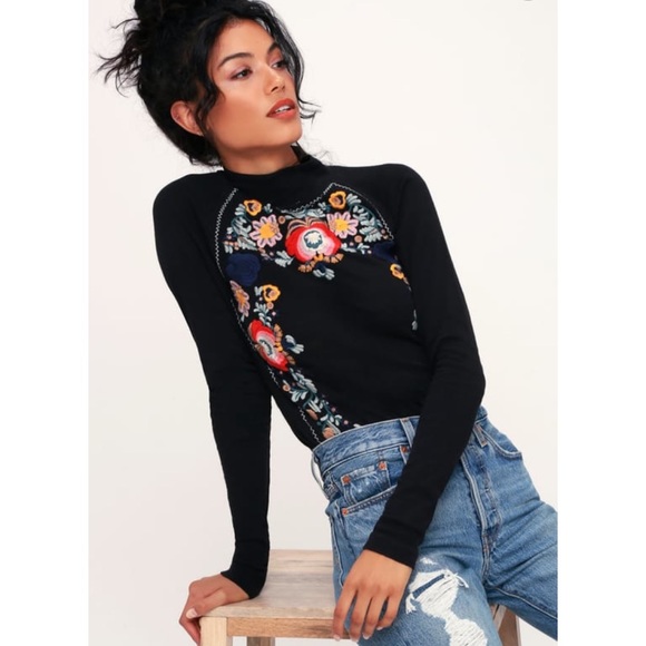 free people disco rose pullover